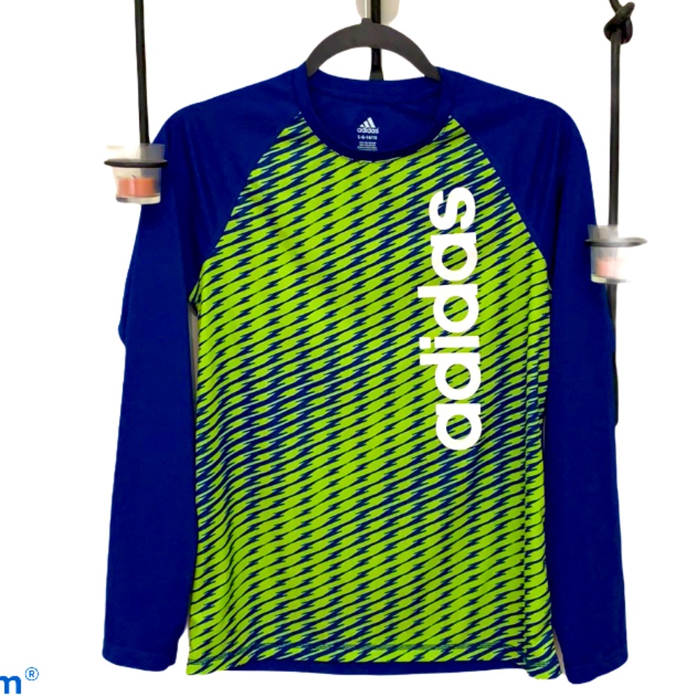 Youth adidas LS 14-16 Tech Jersey Shirt Sz L 14-16